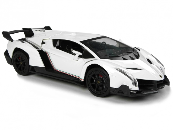 Daljinsko upravljano Lamborghini Veneno White 2.4G daljinsko upravljanje volana Zvočna svetlobna telesa