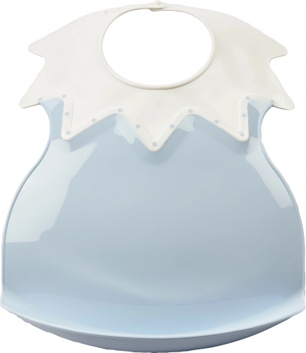 Plastična slinavka z ovratnikom Baby Blue