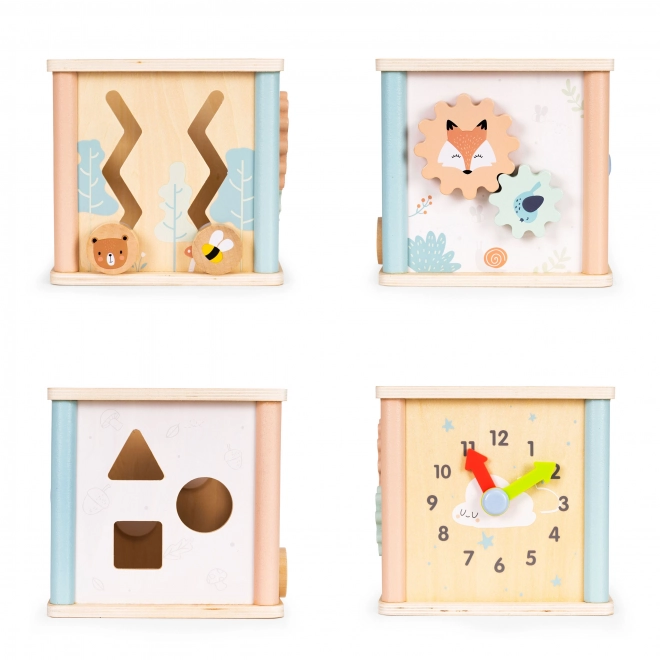 Lesene izobraževalne kocke Ecotoys