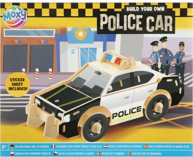 3D sestavljanka policijski avto MOXY