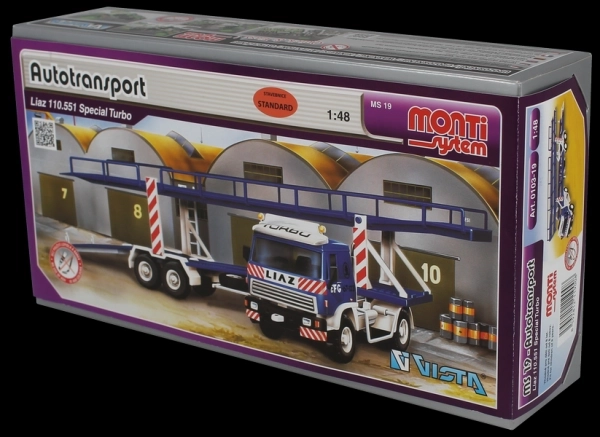 Komplet Monti System MS 19 Avtotransport Liaz 1:48 v škatli 31,5x16,5x7,5cm