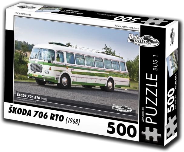 Sestavljanka RETRO-AVTOMOBILI Škoda 706 RTO avtobus 500 koščkov