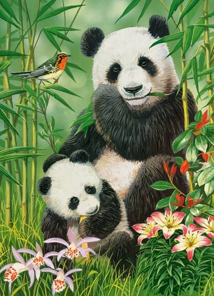 Sestavljanka Castorland Panda Brunch 300 kosov