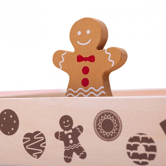 Bigjigs Toys Škatla z lesenimi piškoti