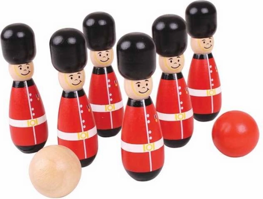 Keglji Angleški stražarji od Bigjigs Toys
