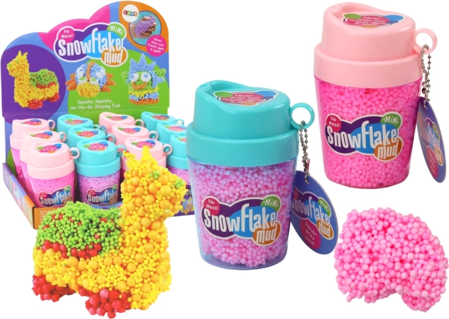 Rožnate penaste kroglice Squishy v lončku