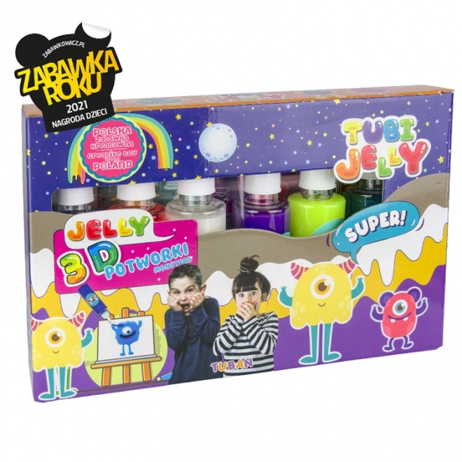 Tubi Jelly set 6 barv - Pošasti