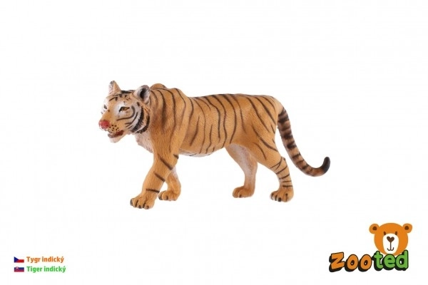 Indijski tiger iz plastičnega materiala 13,5cm v vrečki