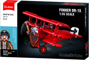Sluban Model Bricks Trobiplan Fokker DR-1