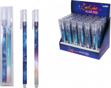 Komplet gel peres Zodiac, črn črnilo, 2 kosi