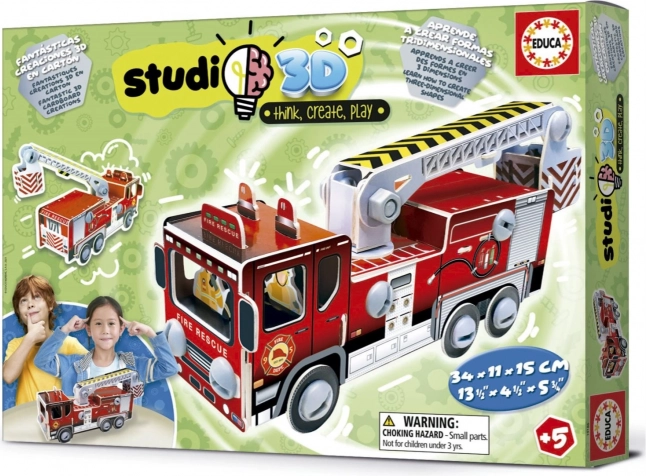 Studio 3D model gasilsko vozilo EDUCA