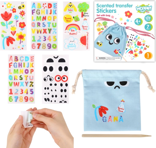 WOOPIE ART&FUN ustvarjalni komplet za okraševanje vrečke z imenom