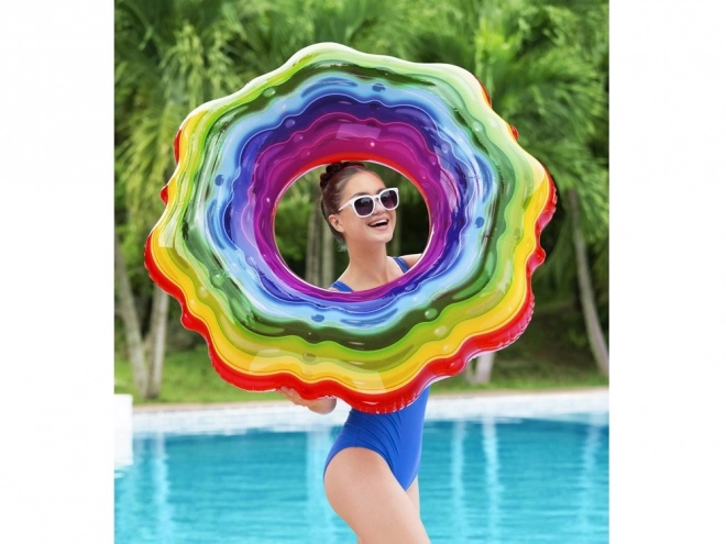 Bestway napihljiv obroč mavrični žele 115 cm