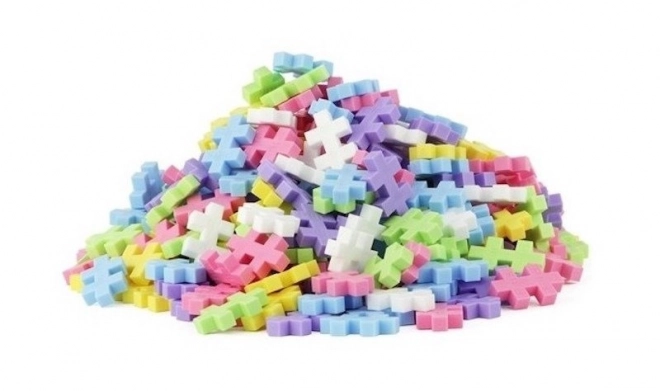 Gradbeni set Plus-Plus Mini Mix 600 kosov (Pastel/Neon) + 2 osnovni plošči