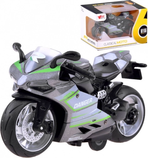 kovinski model motocikla z navijalnim pogonom – C