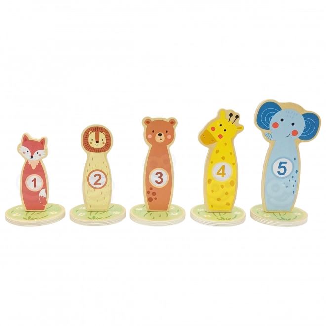 Lesena igra za natančnost s obročem Tooky Toy