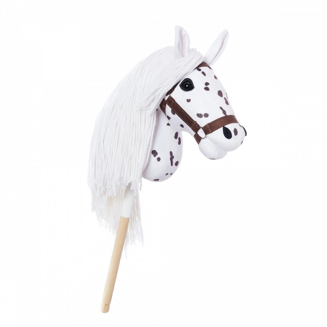 Konjiček na palici Hobby Horse iz kolekcije HOPPIHORSE Sport Edition v barvi belega leoparda