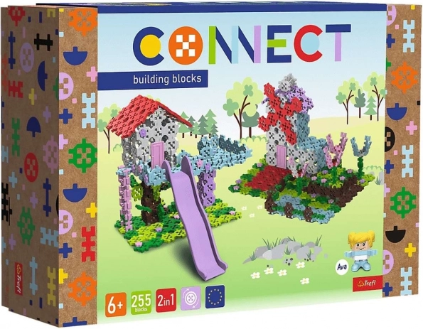 Stavebnica 2v1 hišica na drevesu / vetrnica Trefl Connect (255 kosov)