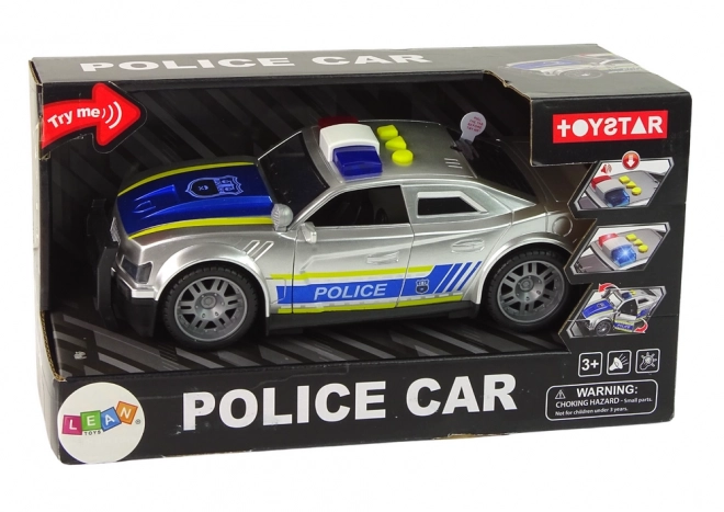 Policijski avto 1:14 Luči Zvok Srebrna
