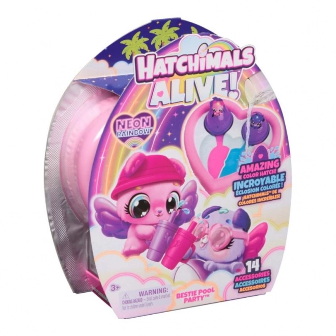 Živalce Hatchimals na bazenski zabavi