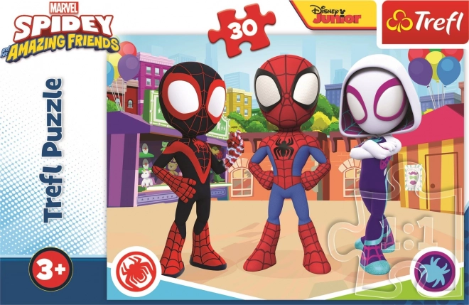TREFL Puzzle Spidey in njegovi neverjetni prijatelji 30 kosov