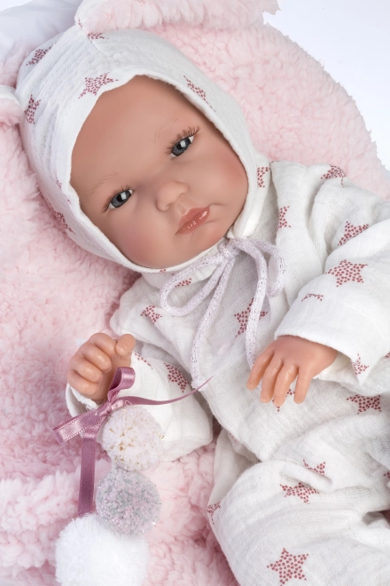 Llorens M635-86 oblek za punčko dojenčka NEW BORN velikost 35-36 cm