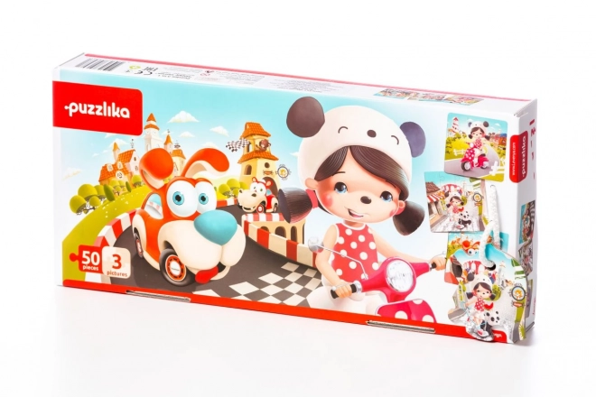 Puzzlika Srečne zgodbe 3 v 1 otroška sestavljanka