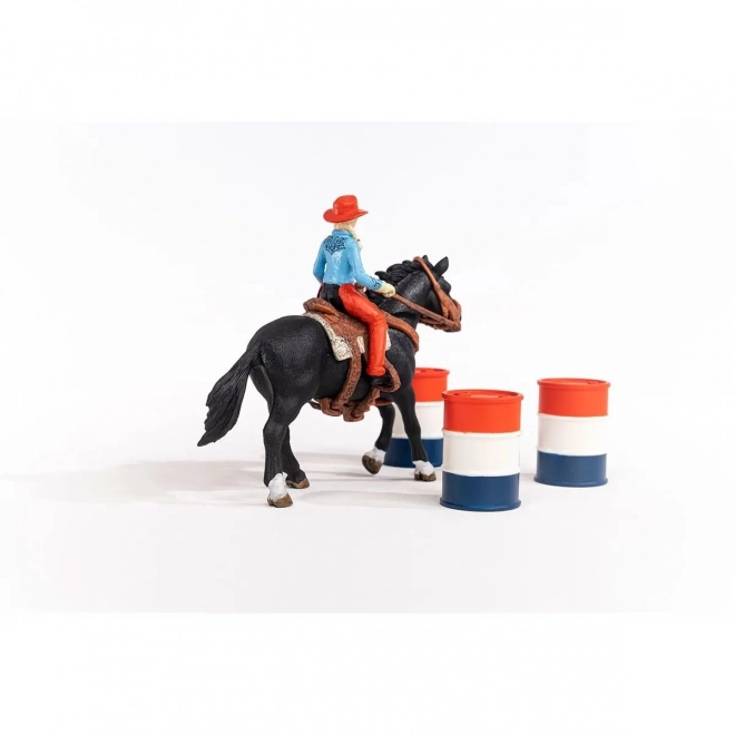Komplet figuric Farm World Cowgirl in Dirka okoli soda