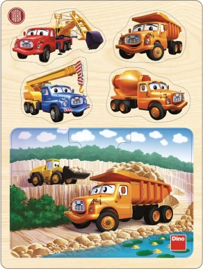 Dino lesene puzzle Tatra v kamnolomu 13 kosov