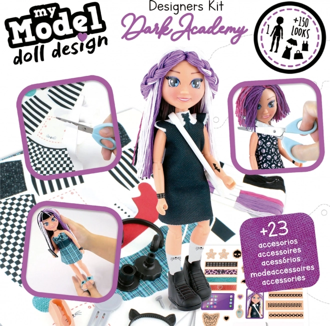 EDUCA Kreativni set My Model Doll Design: Temna akademija