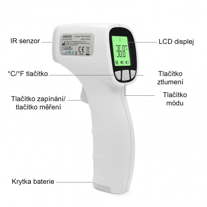 Digitalni brezkontaktni termometer, Blue