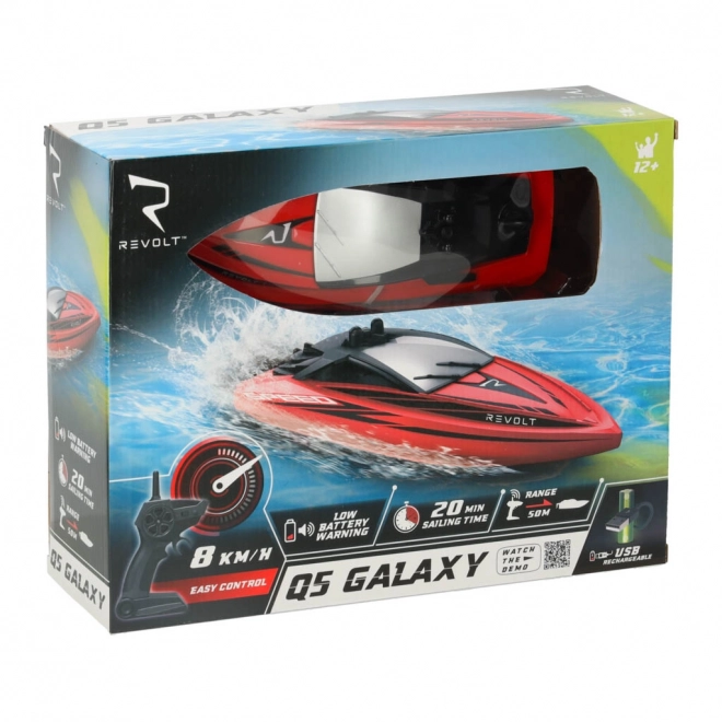 Rdeči RC čoln Revolt Q5 Galaxy