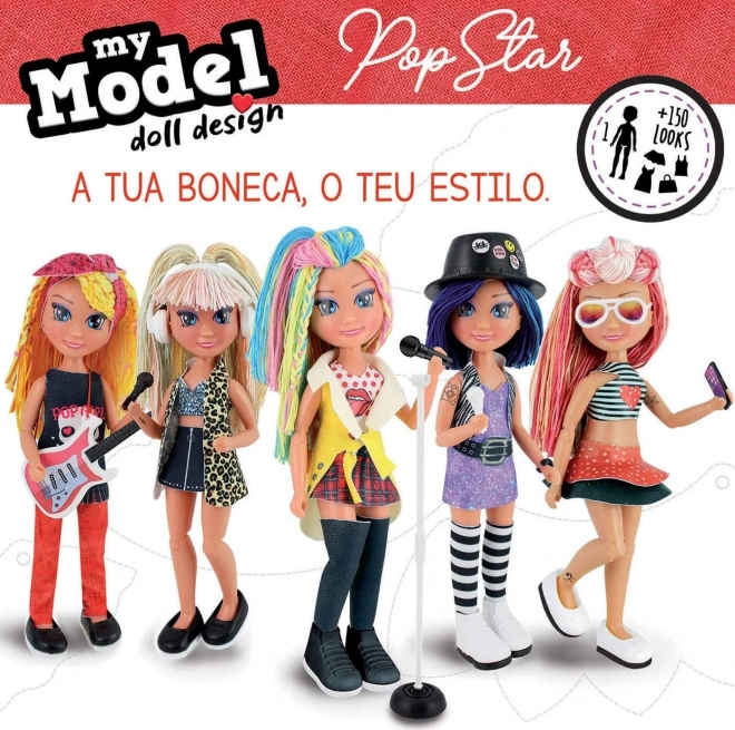 EDUCA Kreativni komplet My Model Doll Design: Pop zvezda