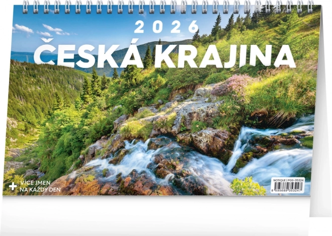 Namizni koledar Češka pokrajina 2026