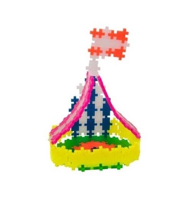 Gradbeni set Plus-Plus Mini Mix 600 kosov (Pastel/Neon) + 2 osnovni plošči