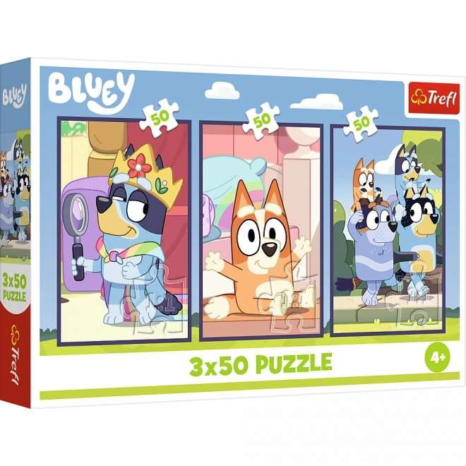 Puzzle 3x50 Družina Bluey