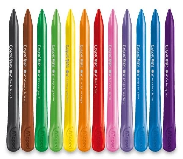 MAPED Trikotne plastične barvice Color'Peps PlastiClean 12 kos