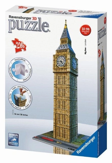 Ravensburger 3D sestavljanka Big Ben London 216 delov
