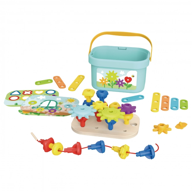 Woopie Green Konstrukcijski Box Motorični Montessori 12v1