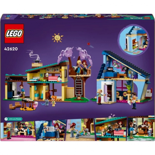 LEGO® Friends 42620 Družinske hiše Ollyja in Paisley