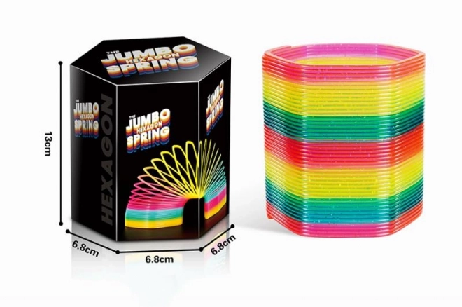 Barvna jumbo spirala s bleščicami