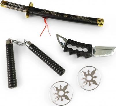 Ninja set plastičnih orožij za otroke