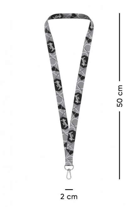 Siv obesek za ključe lanyard