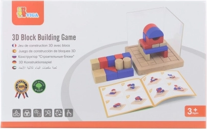lesena 3D montažna igra Montessori VIGA