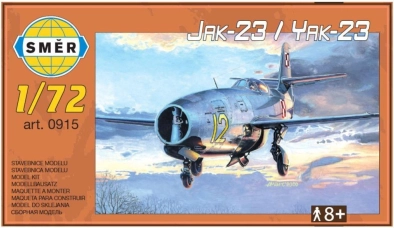 plastični model letala Jakovljev Jak-23