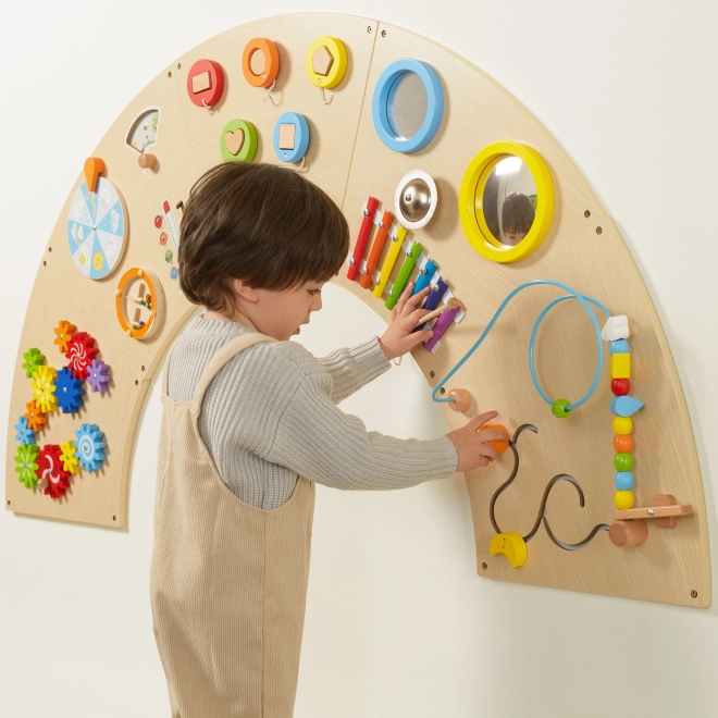 VIGA stenska manipulativna tabla Luk Montessori