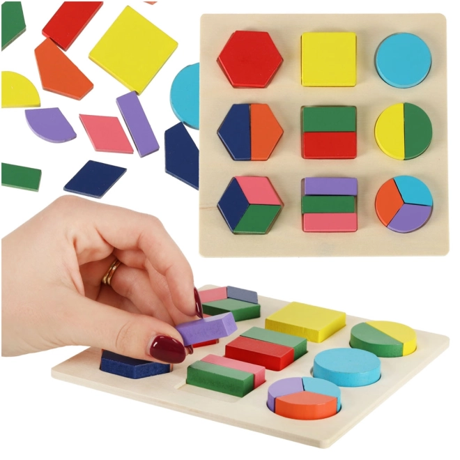 Lesena montessori vstavljanka