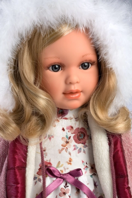 Llorens 54037 LUCIA - realistična punčka z mehkim tekstilnim telesom - 40 cm