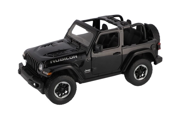 Avto RC Jeep Wrangler Rubicon črni plast 29cm 2,4GHz na dalj. upr. na baterije v škatli 44x19x26cm