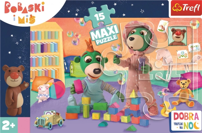 Puzzle Lahko noč, Treflíci Vesel svet otrok MAXI